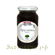 Джем из брусники (без сахара) "Русский лес" / 220 г