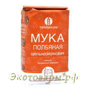 Мука из полбы (полбяная) цельнозерновая "Твердохлеб" / 500 г