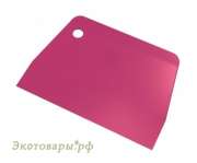 Скребок пекарский пластиковый для работы с тестом (жёсткий) SN4056 (133х95)