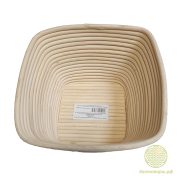 Форма для расстойки теста из ротанга 24х24х13 (квадратная корзинка)