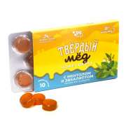 Леденцы "твёрдый мёд" с маслом эвкалипта (без сахара) "Honey Way" / 30 г