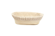 Форма для расстойки теста из ротанга 25х15х8 (овальная корзинка, 500-550 г теста)