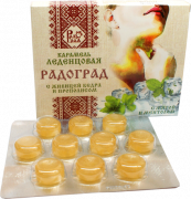 Леденцы с живицей кедра, мятой и ментолом (без сахара) "Радоград" / 10 шт.
