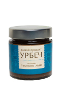 Урбеч из семян коричневого (тёмного) льна (raw) "Живой продукт" Дагестан / 200 г