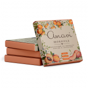 Шоколад молочный на миндале с персиком и апельсином (vegan) "Amavi" / 70 г